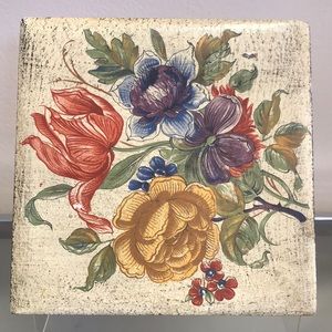 Vintage Italian Florentia Wood Trinket/Dresser‎ Box